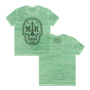 メキシカンスカルTシャツ(ヘザーグリーン)