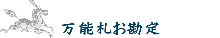 万能札お勘定